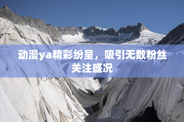 动漫ya精彩纷呈，吸引无数粉丝关注盛况