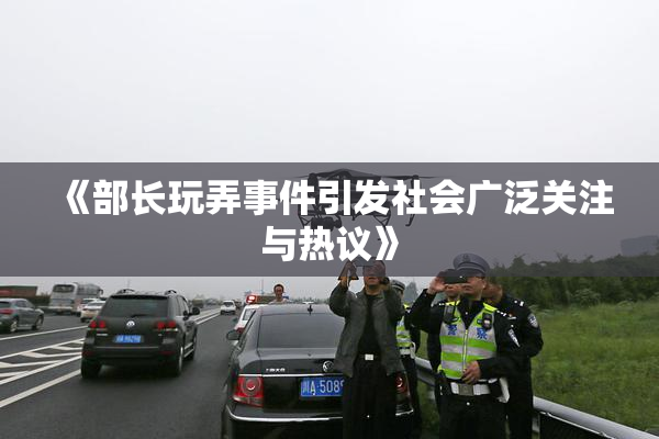 《部长玩弄事件引发社会广泛关注与热议》