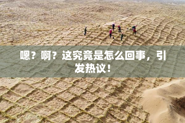 嗯？啊？这究竟是怎么回事，引发热议！