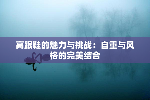 高跟鞋的魅力与挑战：自重与风格的完美结合