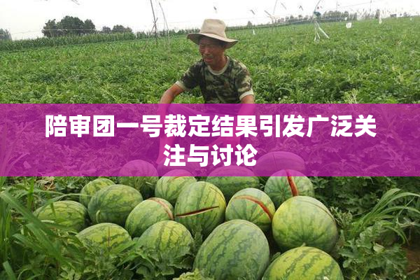 陪审团一号裁定结果引发广泛关注与讨论