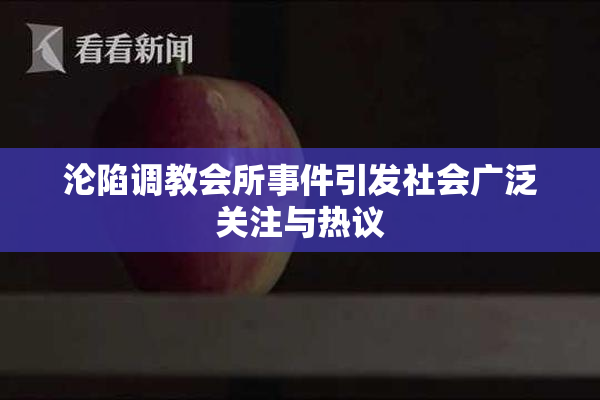 沦陷调教会所事件引发社会广泛关注与热议