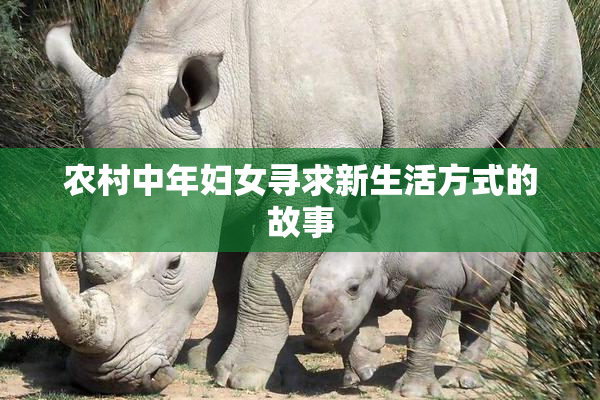 农村中年妇女寻求新生活方式的故事