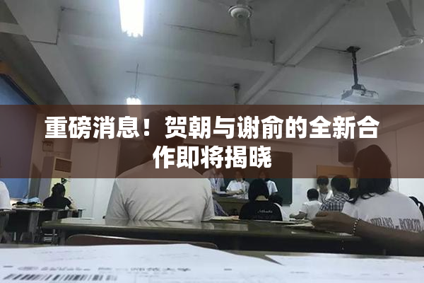 重磅消息！贺朝与谢俞的全新合作即将揭晓