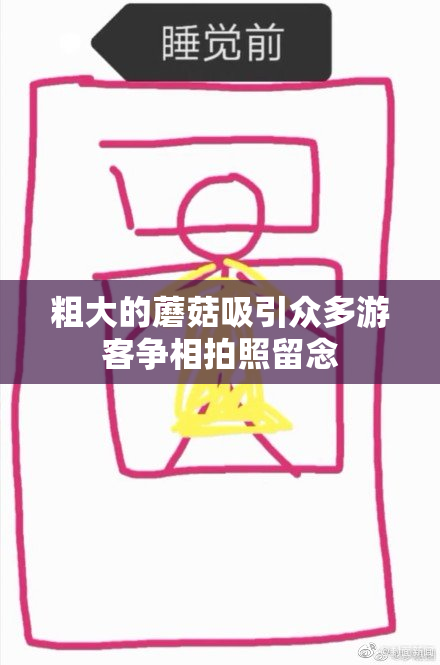 粗大的蘑菇吸引众多游客争相拍照留念