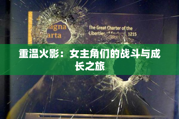 重温火影：女主角们的战斗与成长之旅