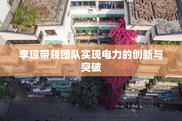 李琼带领团队实现电力的创新与突破