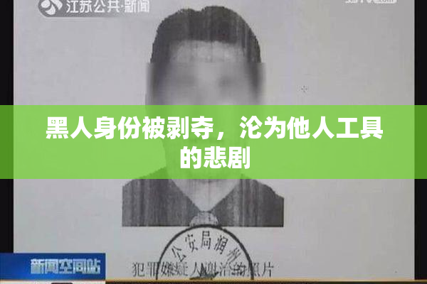 黑人身份被剥夺，沦为他人工具的悲剧