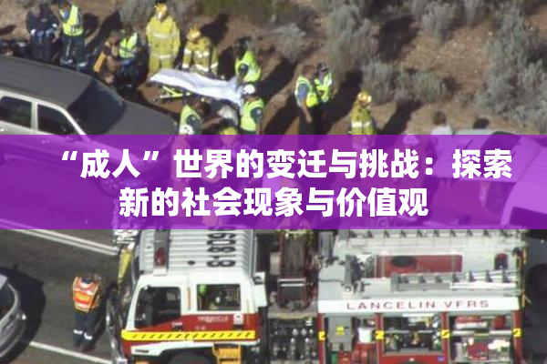 “成人”世界的变迁与挑战：探索新的社会现象与价值观