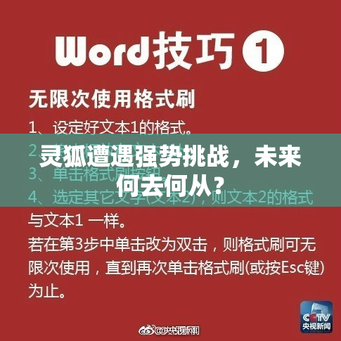 灵狐遭遇强势挑战，未来何去何从？