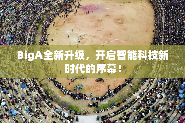 BigA全新升级，开启智能科技新时代的序幕！