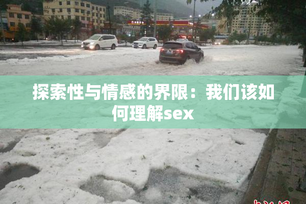 探索性与情感的界限：我们该如何理解sex