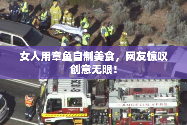女人用章鱼自制美食，网友惊叹创意无限！