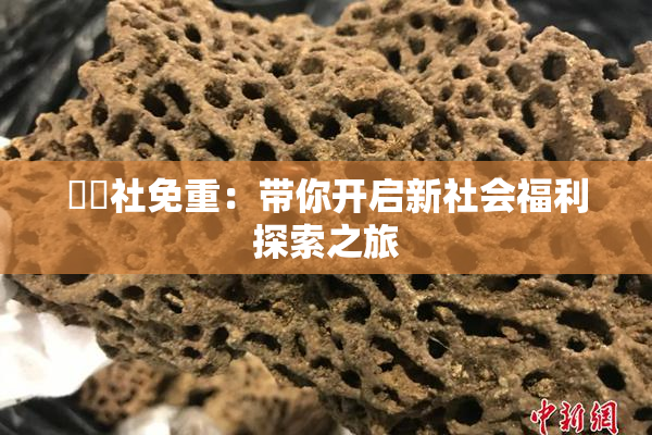 擼擼社免重：带你开启新社会福利探索之旅