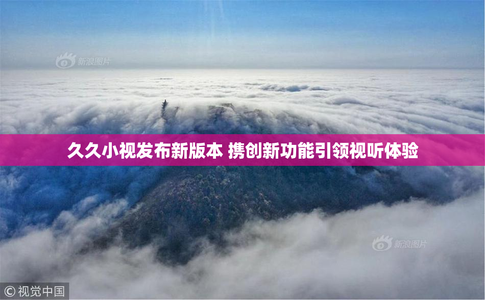 久久小视发布新版本 携创新功能引领视听体验
