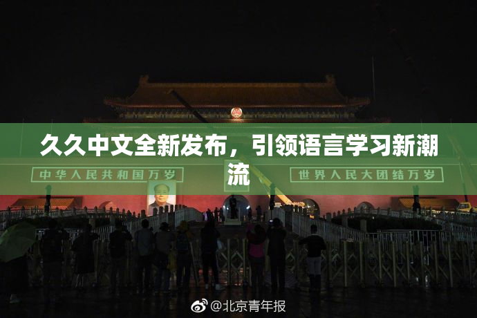 久久中文全新发布，引领语言学习新潮流