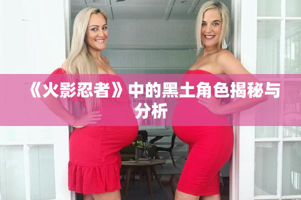 《火影忍者》中的黑土角色揭秘与分析