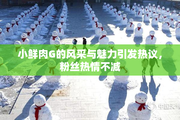 小鲜肉G的风采与魅力引发热议，粉丝热情不减