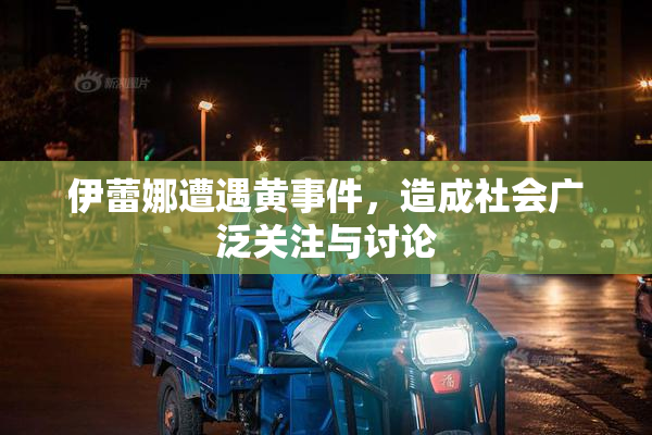 伊蕾娜遭遇黄事件，造成社会广泛关注与讨论