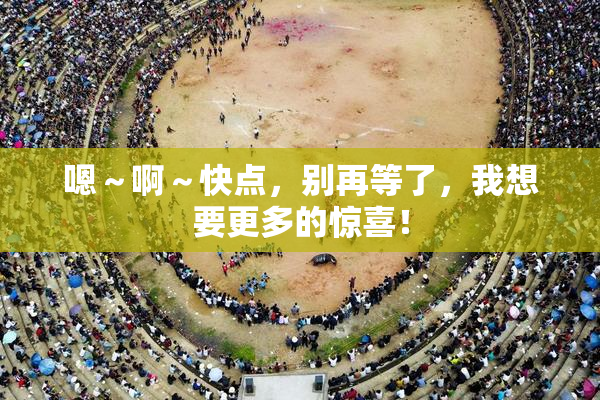 嗯～啊～快点，别再等了，我想要更多的惊喜！