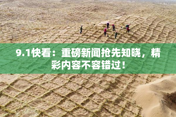 9.1快看：重磅新闻抢先知晓，精彩内容不容错过！