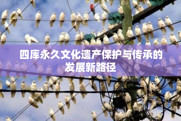 四库永久文化遗产保护与传承的发展新路径