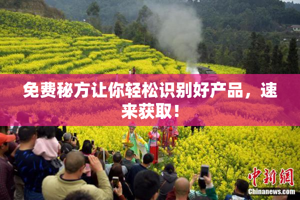 免费秘方让你轻松识别好产品，速来获取！