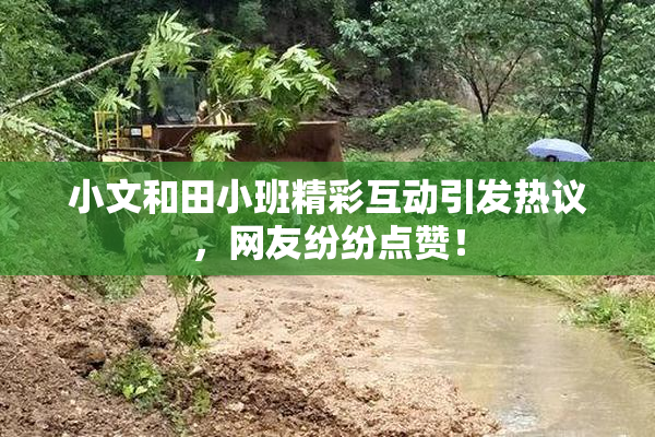 小文和田小班精彩互动引发热议，网友纷纷点赞！