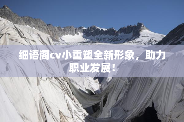 细语阁cv小重塑全新形象，助力职业发展！