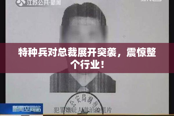 特种兵对总裁展开突袭，震惊整个行业！