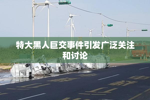特大黑人巨交事件引发广泛关注和讨论