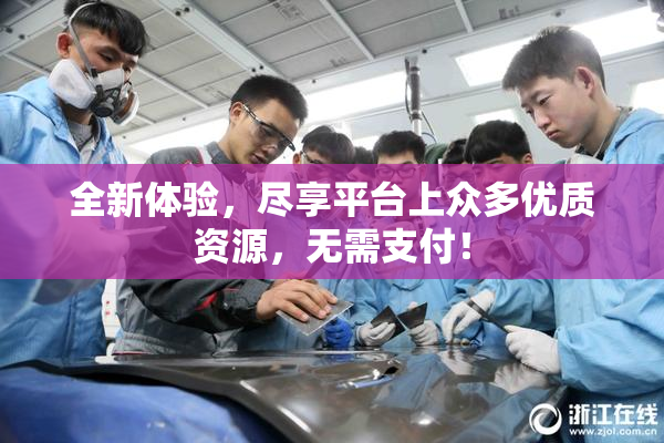 全新体验，尽享平台上众多优质资源，无需支付！