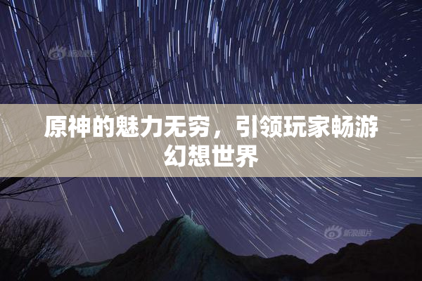 原神的魅力无穷，引领玩家畅游幻想世界