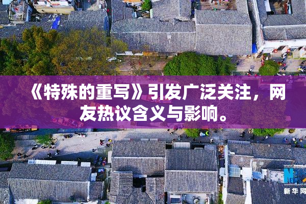 《特殊的重写》引发广泛关注，网友热议含义与影响。