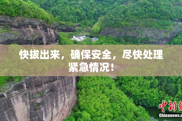 快拔出来，确保安全，尽快处理紧急情况！