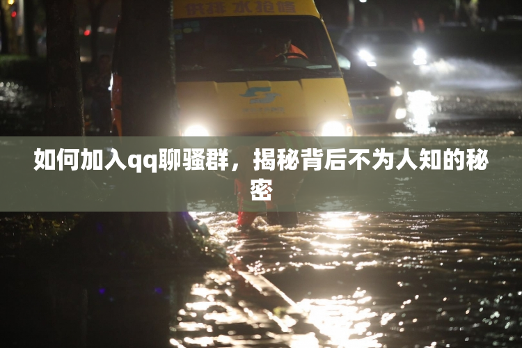 如何加入qq聊骚群，揭秘背后不为人知的秘密