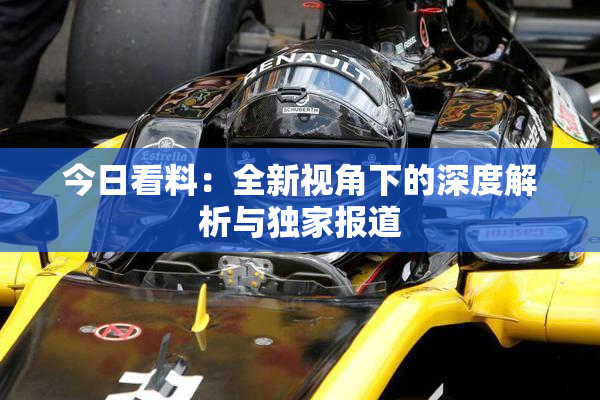 今日看料：全新视角下的深度解析与独家报道