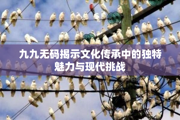 九九无码揭示文化传承中的独特魅力与现代挑战