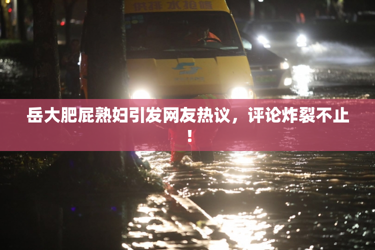 岳大肥屁熟妇引发网友热议，评论炸裂不止！