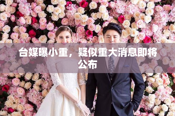 台媒曝小重，疑似重大消息即将公布