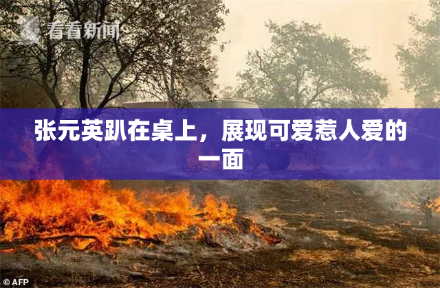 张元英趴在桌上，展现可爱惹人爱的一面