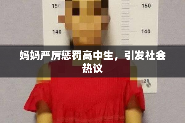 妈妈严厉惩罚高中生，引发社会热议