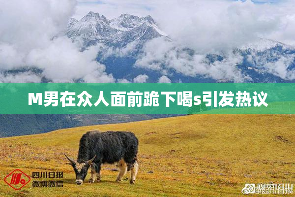 M男在众人面前跪下喝s引发热议