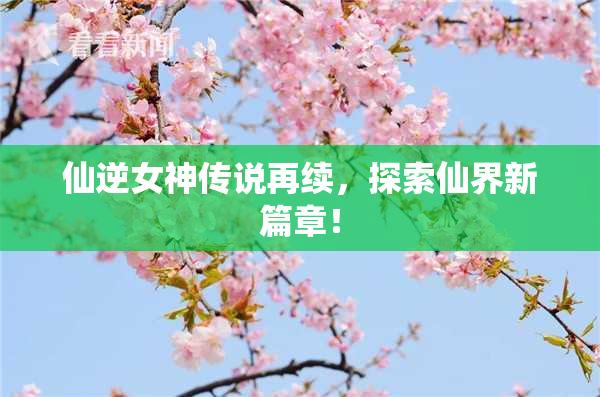 仙逆女神传说再续，探索仙界新篇章！