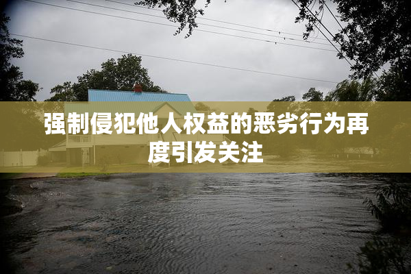 强制侵犯他人权益的恶劣行为再度引发关注