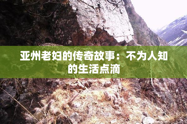 亚州老妇的传奇故事：不为人知的生活点滴