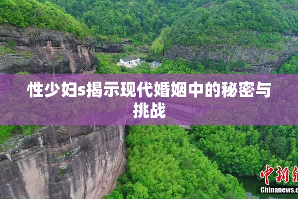 性少妇s揭示现代婚姻中的秘密与挑战