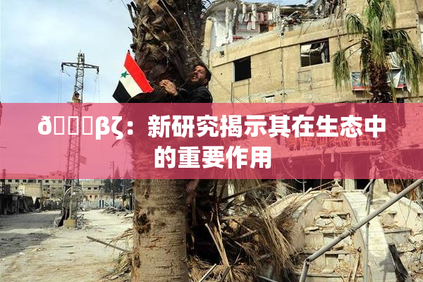 👙βζ：新研究揭示其在生态中的重要作用
