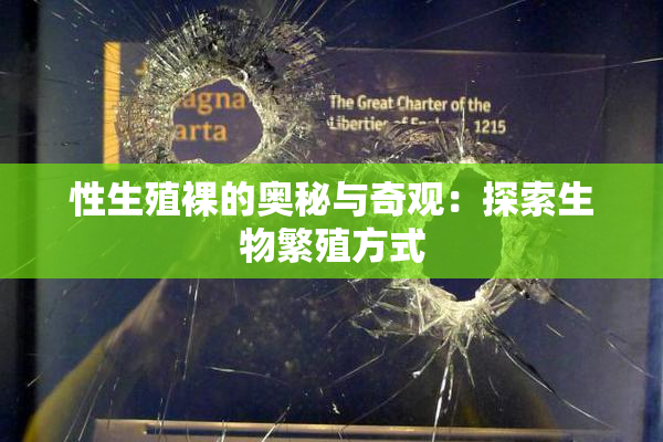 性生殖裸的奥秘与奇观：探索生物繁殖方式