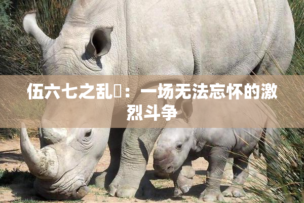 伍六七之乱婬：一场无法忘怀的激烈斗争